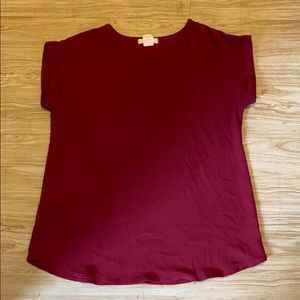 Marci plain burgundy top